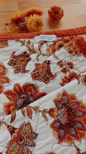 Load image into Gallery viewer, Handmade Cot Blanket in Vintage Inspired Fabric
