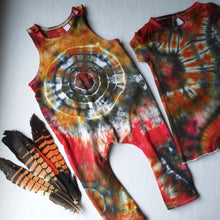 Load image into Gallery viewer, Tie Dyed Slouch Romper in &quot;Of The Earth&quot; Colourway
