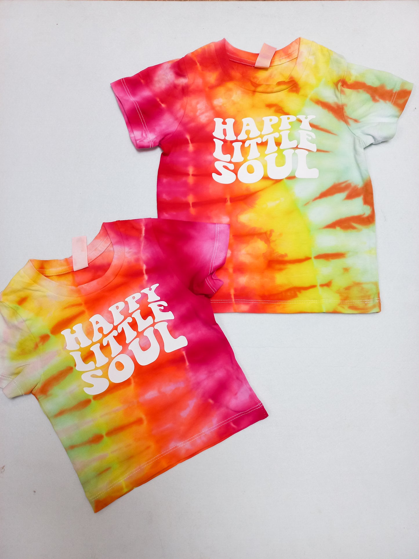 "Happy Little Soul" Tie Dye Tees for little kids (multiple sizes)