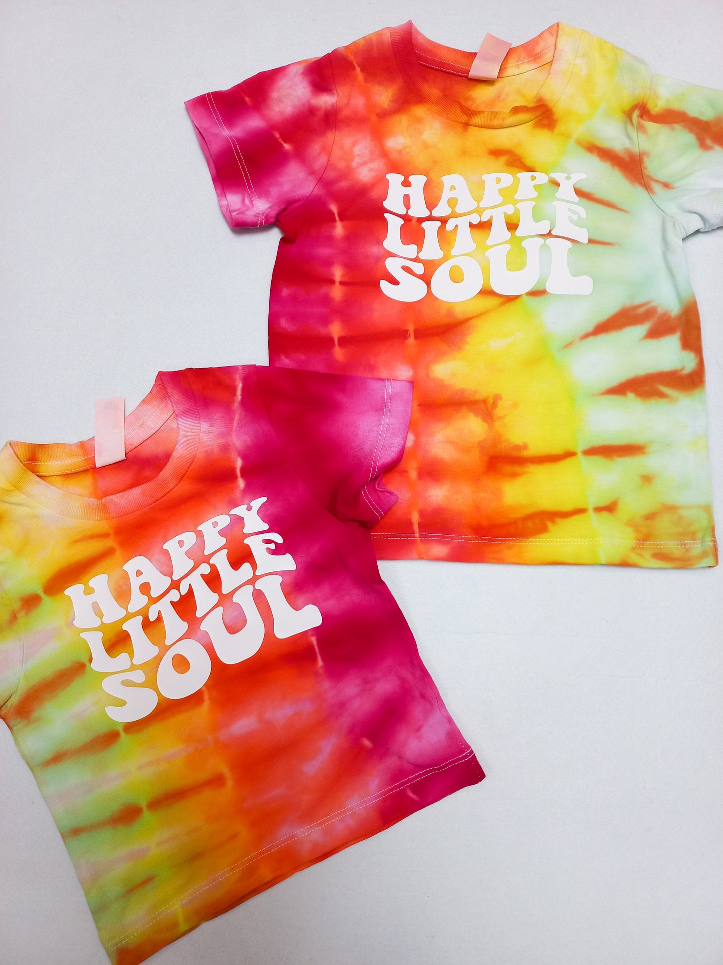 "Happy Little Soul" Tie Dye Tees for little kids (multiple sizes)