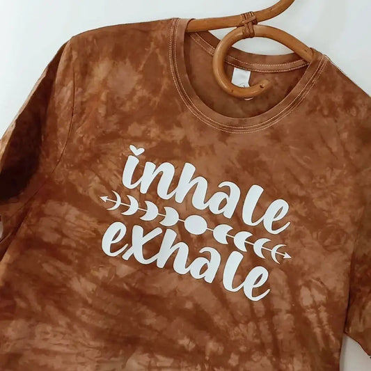 Inhale ~ Exhale Citrine T-Shirt Dress or Optional Logo